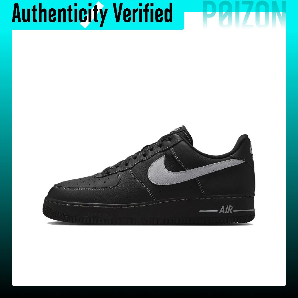 Nike Shoes Air Force 1 - ไนกี้ แอร์ ฟอร์ซ 1 โลว์ท็อปรองเท้าสเก็ตบอร์ดสีดำสำหรับทุกเพศ HQ2037-006