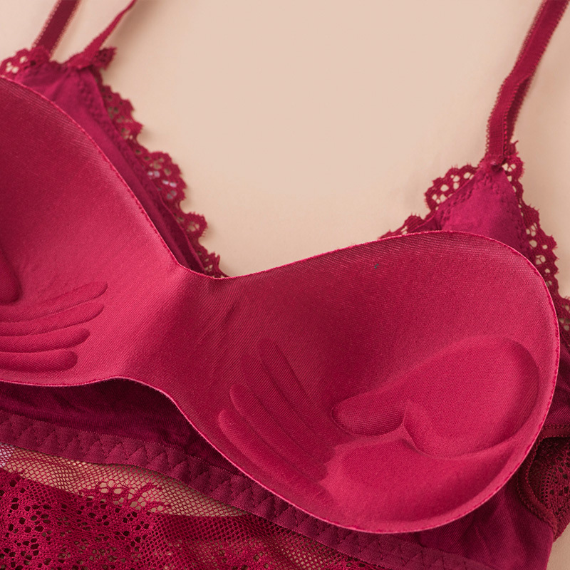 3D ชุดชั้นในไร้รอยต่อบราทรงสปอ - Lace Bralette Set บทวิจารณ์และราคา